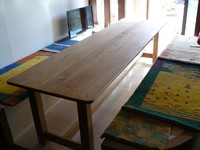 売ってない長いテーブル　幅の広いテーブルもつくれます