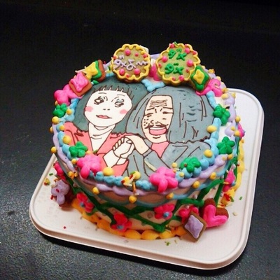 日本エレキテル連合のデザインケーキ♡