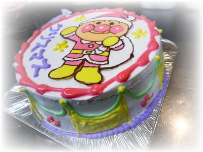 デコレーションケーキ♪アンパンマンのサンタクロース
