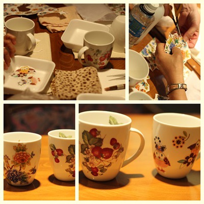 磁器絵付けワークショップ開催されました 磁器絵付けワークショップ開催されました