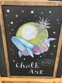 パステルチョークアート作品展が始まりました。日曜日まで 2018/07/25 18:37:49