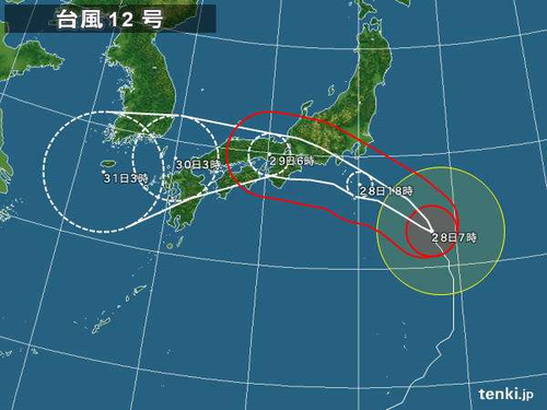 台風１２号