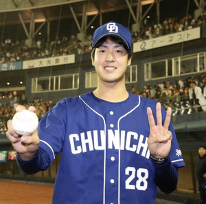 梅津投手 初登板から3戦3勝! 梅津投手 初登板から3戦3勝!