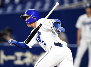 石川昂 プロ初打席初安打 石川昂 プロ初打席初安打