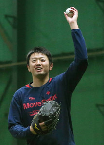 浜田達、左肘の回復順調 浜田達、左肘の回復順調