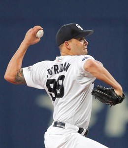 ジョーダン、上々 7イニング2失点 ジョーダン、上々 7イニング2失点