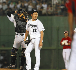大野が崩れた 7イニング4失点 大野が崩れた 7イニング4失点