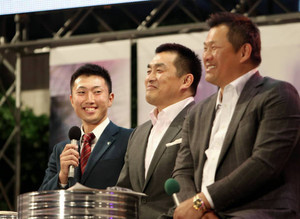 5位・藤嶋、地元番組に出演 5位・藤嶋、地元番組に出演