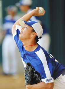 吉見、ストライクゾーンで徹底勝負 吉見、ストライクゾーンで徹底勝負