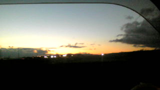 夕焼け。