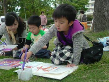 5月 外へGO!! 屋外写生