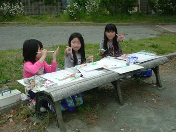 5月 外へGO!! 屋外写生