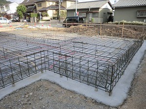 基礎工事6日目です 基礎工事6日目です