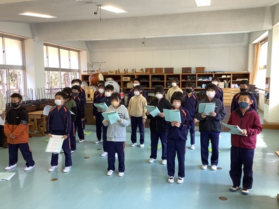 卒業式の歌練習 卒業式の歌練習