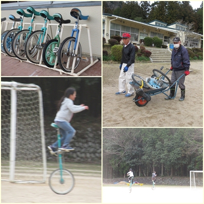 一輪車の修理 一輪車の修理