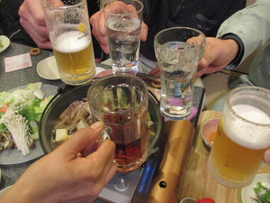 昨日のすき焼きの会。