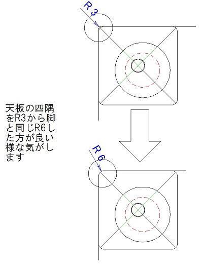 ブラックチェリーのダイニング用部品と打合せ！