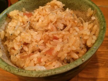 梅じゃこ御飯