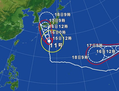 台風11号