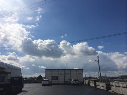 雹が降っちゃいましたね。