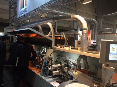 日本木工機械展ウッドエコウッド2015　縁貼機
