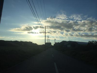 また、夕日が綺麗でしたね