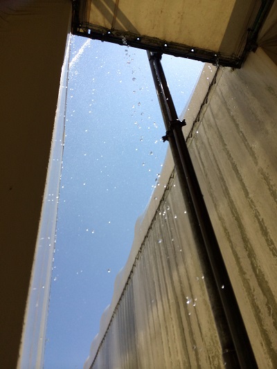 打ち水開始！