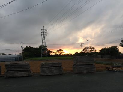 夕日