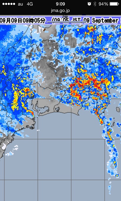 台風18号が通過しました！