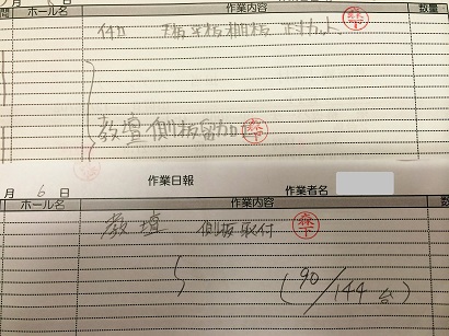 作業日報