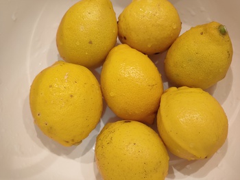 無農薬レモンジュースを作りました