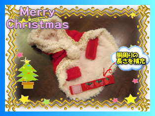 クリスマスコートを手直し