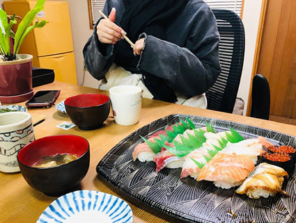 成人式のため豊橋前入り。 成人式のため豊橋前入り。