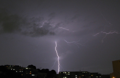 夜中の雷地獄