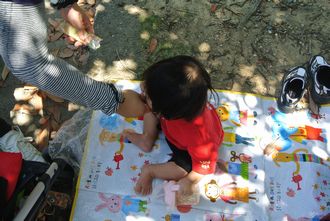動物園で・・・