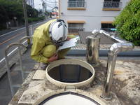 田原市内　集合住宅　受水槽点検