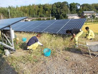 社会貢献　太陽光発電所　草取り 2017/09/28 18:06:39
