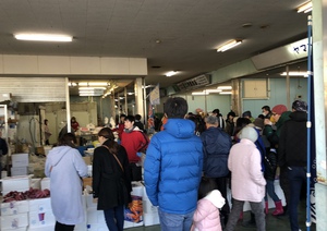 年末の魚市場