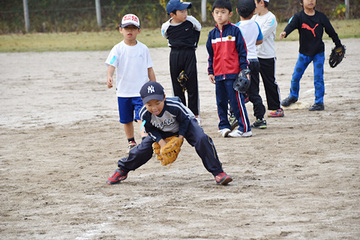 中日キッズ野球教室（2015年11月07日 尾張旭市城山公園）