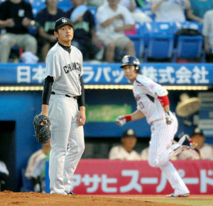 浜ちゃん、３回持たず