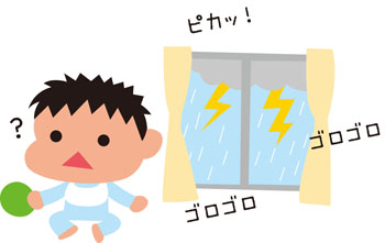 雨と雷