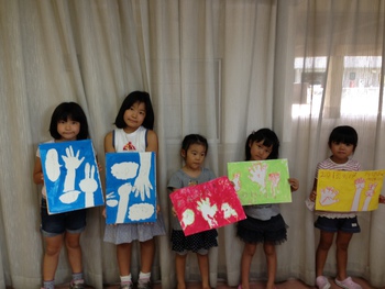 9/14 　松山教室　しゃべる手を描く