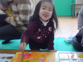 ２、３歳専門講座　寒いなあって思ったときの絵！