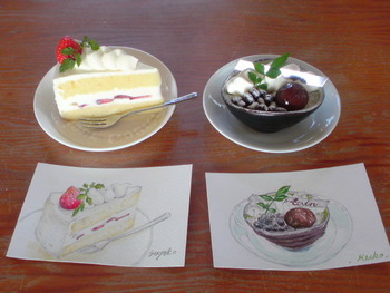 11月　ケーキを描く