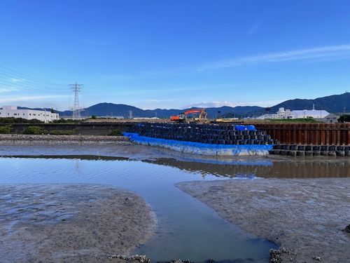 拾石川の護岸工事