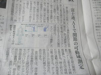 AI関節可動域自動測定　富士通　
