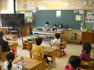 縦割り班掃除スタート
