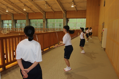 雨の日の部活動は大変