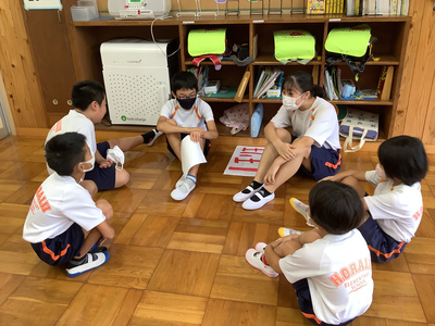 新しい掃除場所でも頑張るぞ