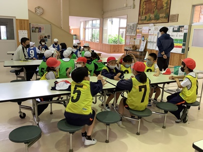 運動会に向けて「リレーがんばるぞ！」